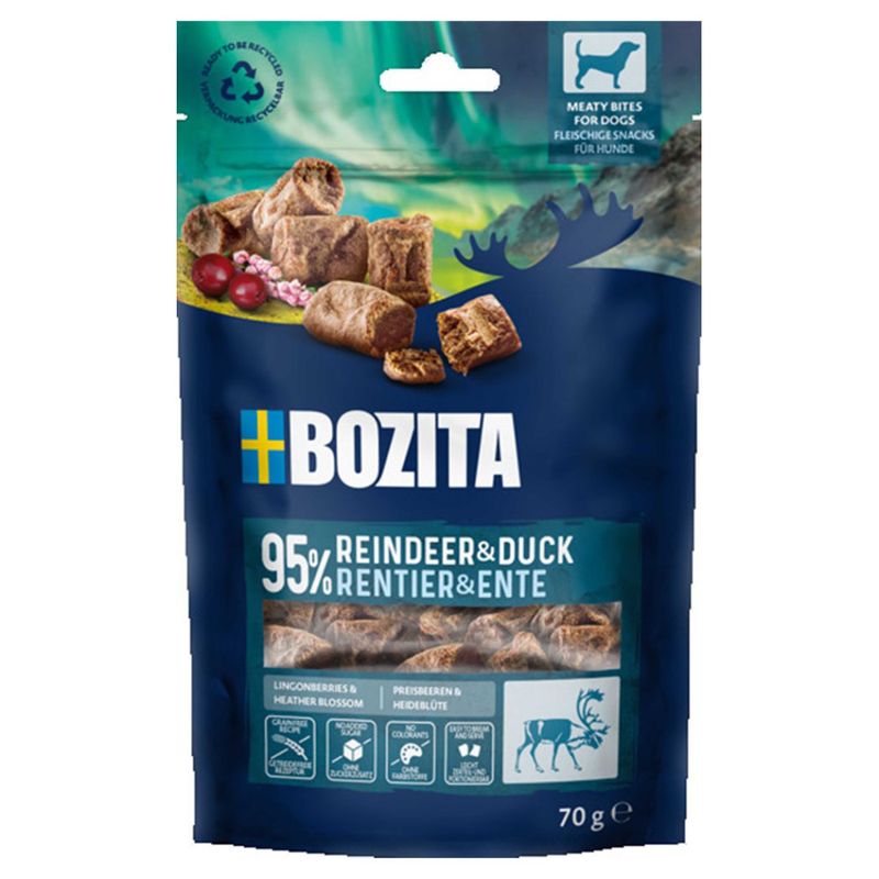 Bozita Snacks Meaty Bites Reindeer & Duck 70g