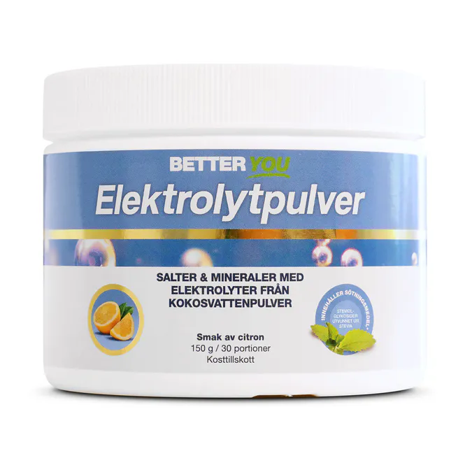 Huvudbild Elektrolytpulver Citron 150g