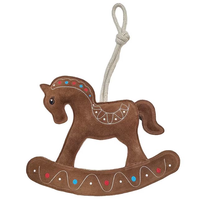 Huvudbild Leksak Pepparkakshäst i mocka