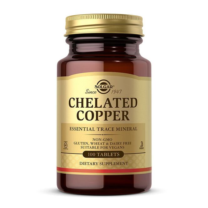 Huvudbild Chelated Copper 100 tabletter