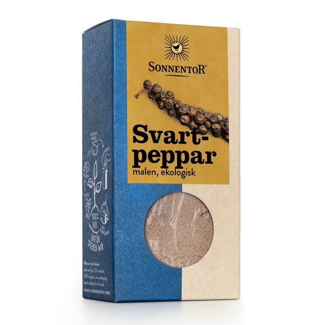 Huvudbild Svartpeppar mald 50g Eko
