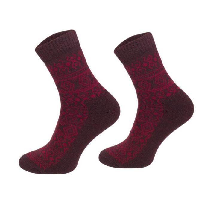 Huvudbild Merinoull strumpor Burgundy