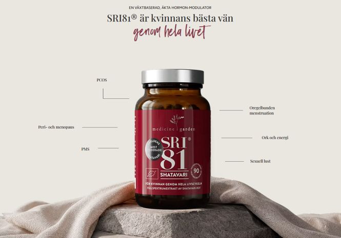 Huvudbild SRI81 Shatavari 90 kapslar
