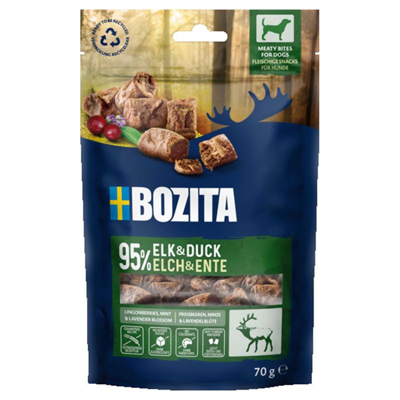Bozita Snacks Meaty Bites Elk & Duck 70g
